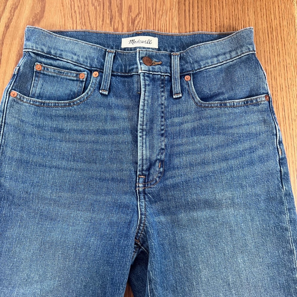 Madewell Women's The Perfect Vintage Mom Jeans Size 27 Blue Straight Leg A5 - Picture 4 of 6